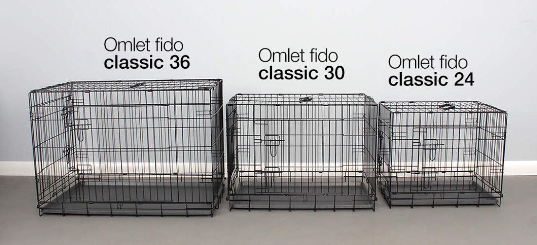 La cage pour chiens Omlet Fido Classic existe en plusieurs tailles