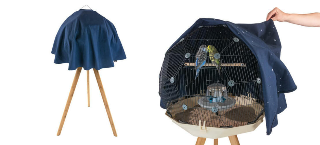 Omlet Geo cage à oiseaux avec housse de nuit