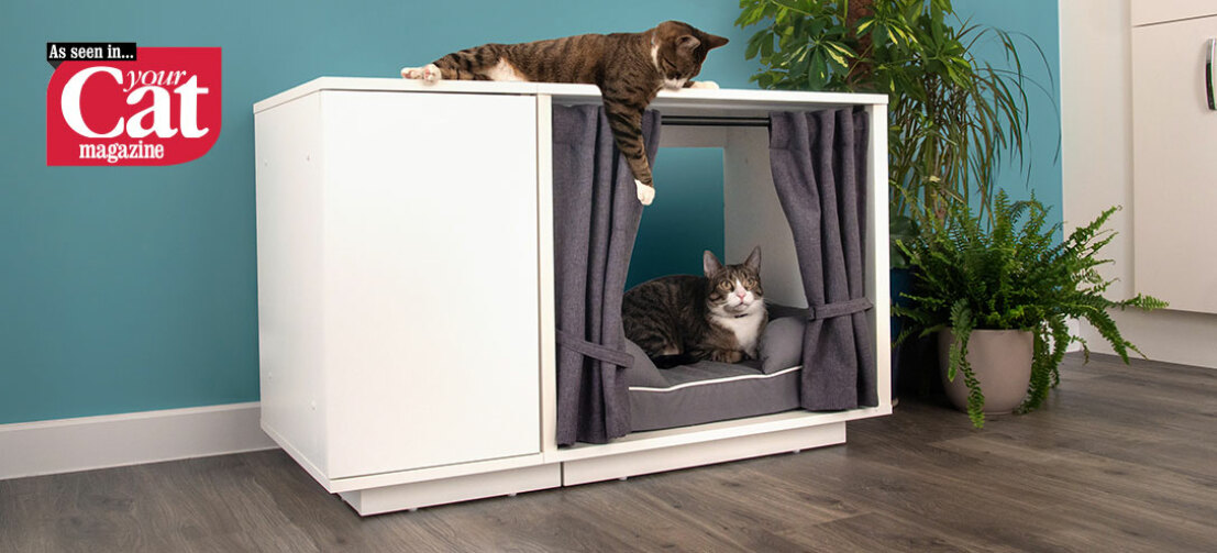 Omlet Maya Nook Lux ury cat house Omlet Maya Nook Lux ury cat house