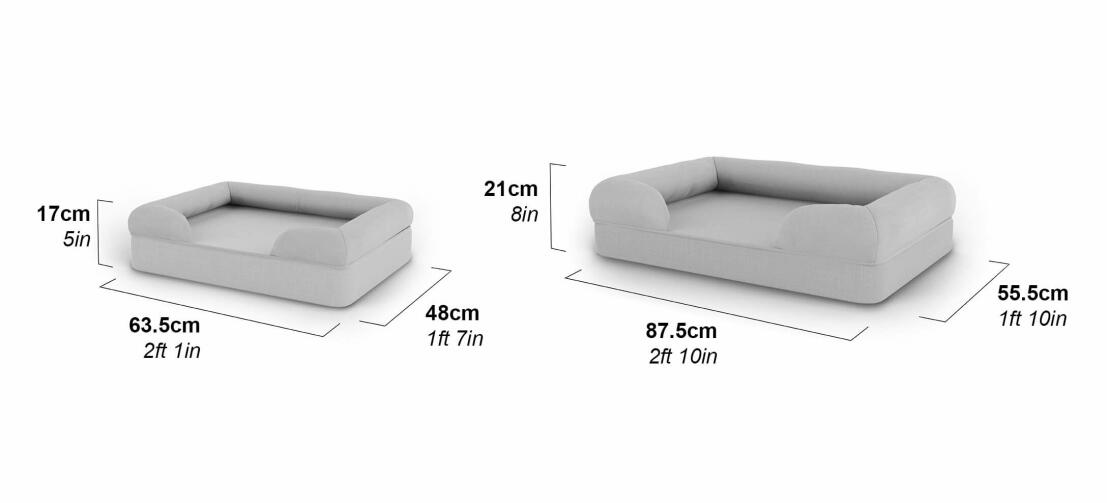 Dimensions du lit pour chat en mousse à mémoire de forme Dimensions du lit pour chat en mousse à mémoire de forme