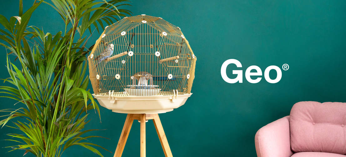 La cage à oiseaux Omlet Geo est une belle cage à oiseaux moderne.