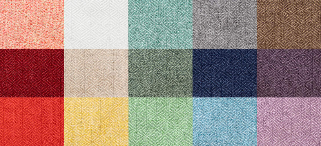 plusieurs options de couleurs pour les housses du lit à mémoire de forme Bolster.