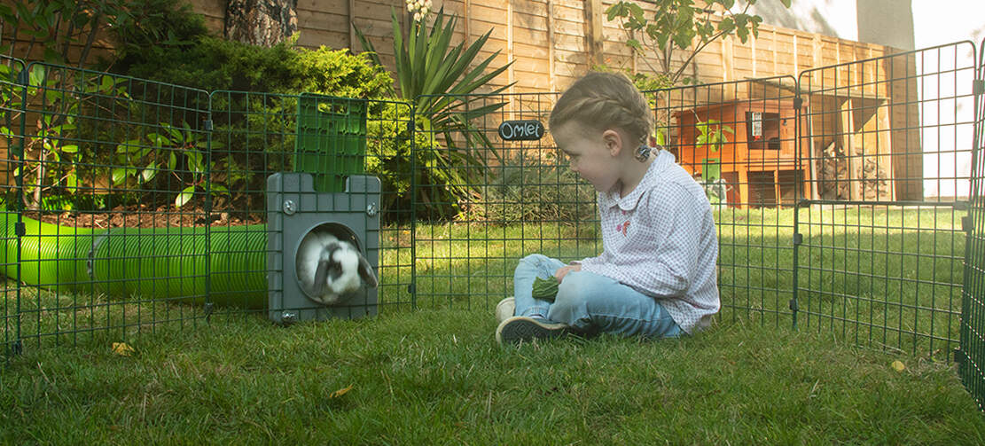 Les enfants adorent regarder les lapins aller et venir dans leur tunnel flexible Zippi