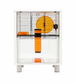 Cage pour hamster et gerbille blanche Qute 