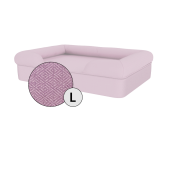Omlet lit pour chien à traverses en mousse à mémoire de forme, grand modèle, lavande et lilas