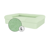 Omlet lit pour chien en mousse à mémoire de forme, grand modèle, vert matcha
