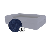 Omlet lit pour chien en mousse à mémoire de forme, grand modèle, bleu nuit