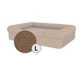 Omlet lit pour chien en mousse à mémoire de forme, grand modèle, noix de coco grillée