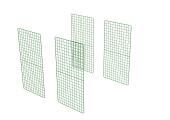 Zippi panneaux d'extension de parcours pour lapins - double hauteur - pack de 4