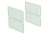 Zippi panneaux d'extension de parcours pour lapins - demi-hauteur - pack de 4