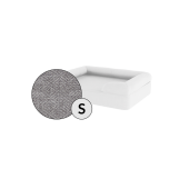 Omlet lit pour chien en mousse à mémoire de forme, petit, gris pierre
