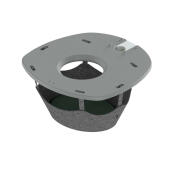 Plateforme extérieure en plastique gris avec hamac pour le système de jeu de l'arbre à chat Freestyle 