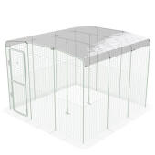 Couverture de poulailler transparente pour poulailler à pied 3x3