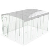 Couverture de poulailler transparente pour poulailler à pied 3x4
