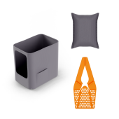 Omlet Maya kit de conversion de la maison pour chat en bac à litière avec doublure, filtre à charbon et écope