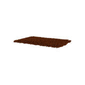 Microfibre marron moyen Topology topper pour lit de chien en mousse à mémoire de forme