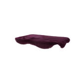 Peau de mouton violette moyenne Topology topper pour lit de chien à mémoire de forme