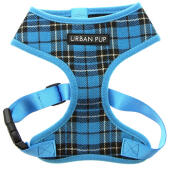 Harnais pour chien urban pup en tartan bleu
