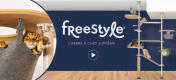 Freestyle, l'arbre à chat d'intérieur personnalisable du sol au plafond