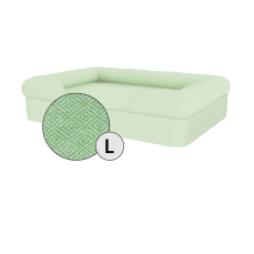 Omlet lit pour chien en mousse à mémoire de forme, grand modèle, vert matcha