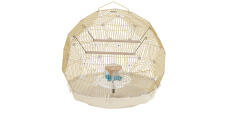Omlet Geo cage à oiseaux avec Gocage ld et base crème