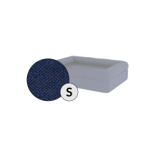 Omlet lit pour chien en mousse à mémoire de forme petit en bleu nuit