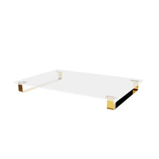 Omlet cadre de lit pour chien avec Gold pieds de rail en métal