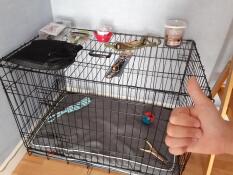 Voici l'emplacement de la cage !