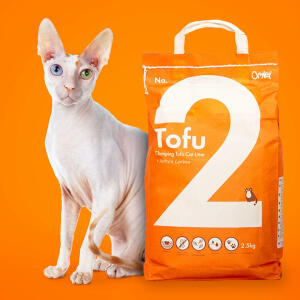 Litière pour chats d'Omlet No. 2 - Tofu - 6 L