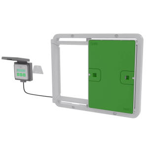 Porte Automatique pour poulailler universelle - Vert