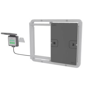 Porte Automatique pour poulailler universelle - Gris