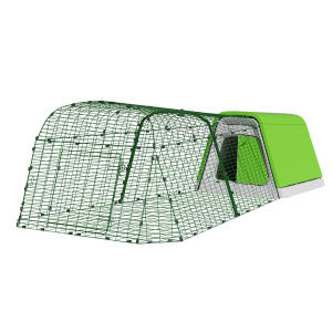 Clapier Eglu Go pour lapins avec un enclos de 2m - Vert Feuille