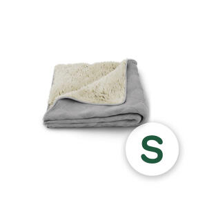 Couverture ultra douce pour chiens – Small – Gris et crème