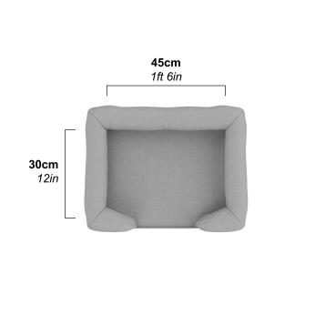 Dimensions du panier pour chien Bolster d’Omlet Small