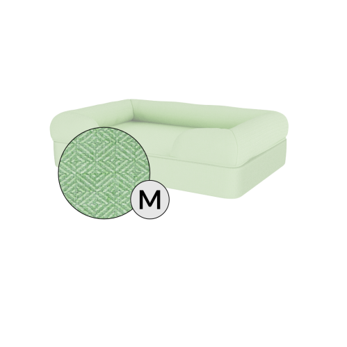 Omlet lit pour chien moyen en mousse à mémoire de forme en vert matcha