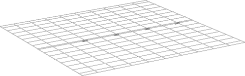 Un schéma des panneaux de plancher d'une extension sous plancher d'un clapier Eglu Classic 