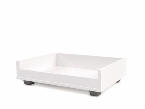 Un petit canapé Fido cadre de lit pour chien en blanc