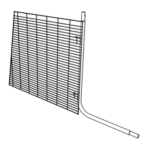 Faire passer le cadre de la porte en bas à gauche avec l'ensemble de clip de bouton (114.0089)