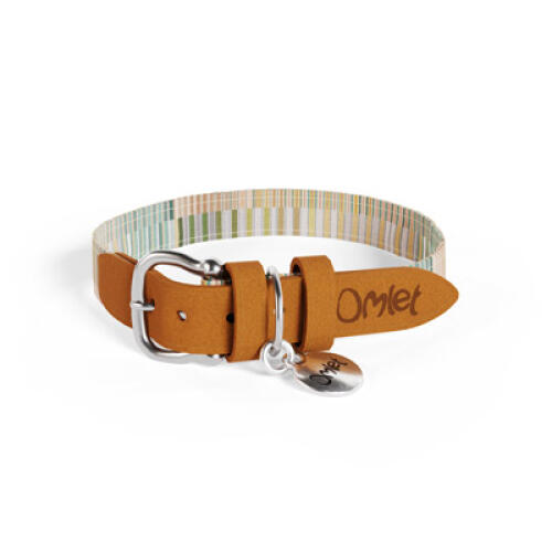 Collier pour chien moyen pawsteps natural designer