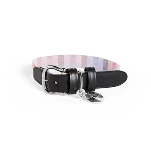 Petit collier pour chien en imprimé kaléidoscope prismatique multicolore par Omlet.