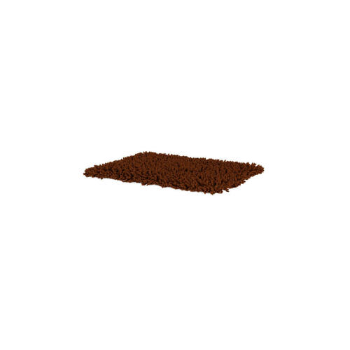 Petite microfibre marron Topology topper pour lit de chien en mousse à mémoire de forme