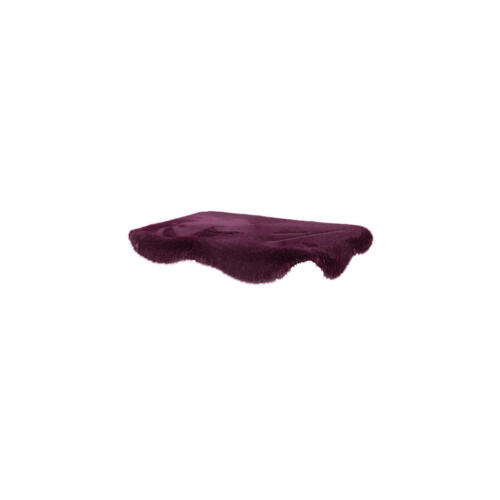 Petite peau de mouton violette Topology topper pour lit de chien à mémoire de forme