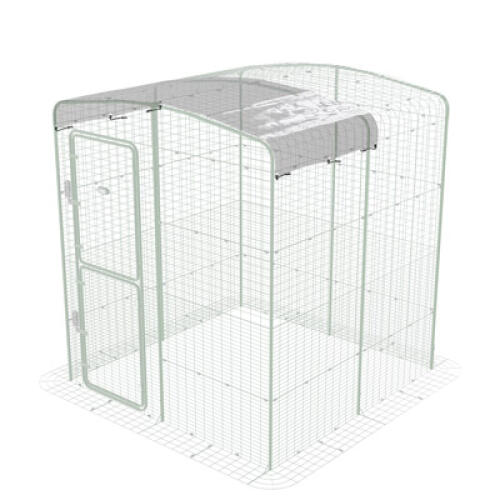 Couvercle transparent avec bord de Gouttière pour passage à pied - 2m