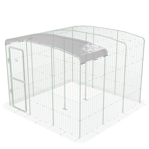 Couvercle transparent avec bord de Gouttière pour passage à pied - 3m