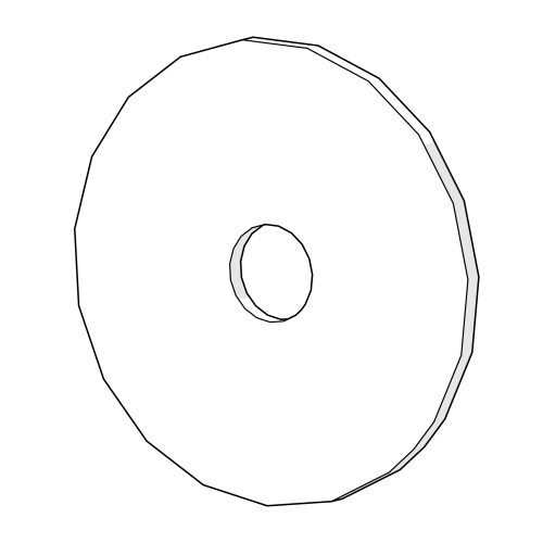 Rondelle id8.0 od38.1 thk1.6 800.0035