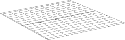 Un diagramme des panneaux de plancher d'une extension de course Eglu Go 