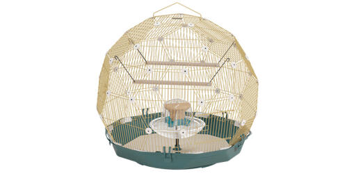 Omlet Geo cage à oiseaux avec Gocage ld et base sarcelle
