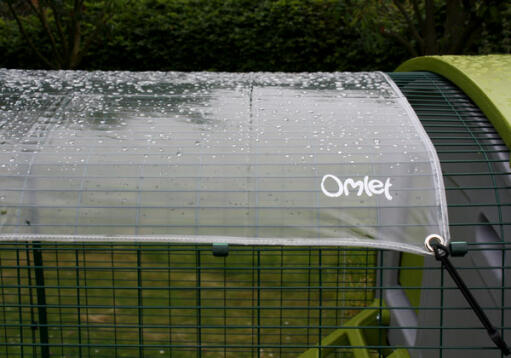 Transparent Eglu Cube 2m couverture avec pluie