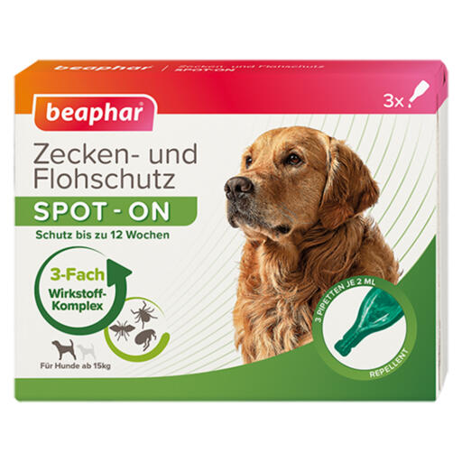 Beaphartick & flea protection spot-on 3x2ml pour grands chiens (à partir de 15 kg)