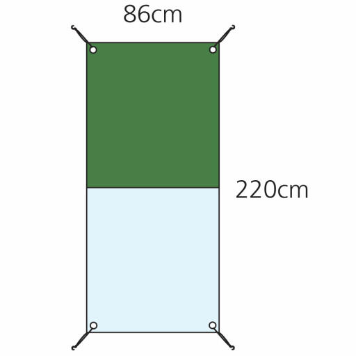 Dimensions pour la couverture combi Eglu Cube 1m